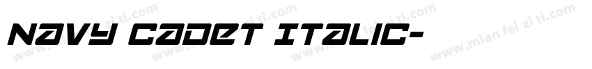 Navy Cadet Italic字体转换
